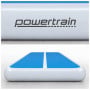 Powertrain 4m x 1m Inflatable Air Track 20cm Thick Gymnastics Exercise Tumbling Mat in Blue White with Electric Pump thumbnail 5