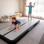 Powertrain 4m x 1m Inflatable Air Track 20cm Thick Gymnastics Exercise Tumbling Mat in Grey Black with Electric Pump thumbnail 12