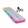 Powertrain 4m x 1m Inflatable Air Track 20cm Thick Gymnastics Exercise Tumbling Mat in Rainbow with Electric Pump thumbnail 1