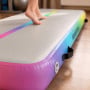 Powertrain 4m x 1m Inflatable Air Track 20cm Thick Gymnastics Exercise Tumbling Mat in Rainbow with Electric Pump thumbnail 13