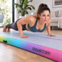 Powertrain 4m x 1m Inflatable Air Track 20cm Thick Gymnastics Exercise Tumbling Mat in Rainbow with Electric Pump thumbnail 14