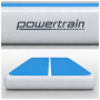 Powertrain 4m x 2m Inflatable Air Track 20cm Thick Gymnastics Exercise Tumbling Mat in Blue White with Electric Pump thumbnail 5