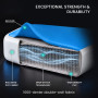 Powertrain 4m x 2m Inflatable Air Track 20cm Thick Gymnastics Exercise Tumbling Mat in Blue White with Electric Pump thumbnail 6
