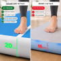 Powertrain 4m x 2m Inflatable Air Track 20cm Thick Gymnastics Exercise Tumbling Mat in Blue White with Electric Pump thumbnail 10