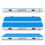 Powertrain 4m x 2m Inflatable Air Track 20cm Thick Gymnastics Exercise Tumbling Mat in Blue White with Electric Pump thumbnail 16