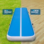 4m x 2m Airtrack Tumbling Mat Gymnastics Exercise Air Track Blue White thumbnail 6