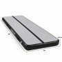 Powertrain 4m x 2m Inflatable Air Track 20cm Thick Gymnastics Exercise Tumbling Mat in Grey Black with Electric Pump thumbnail 3