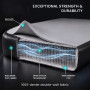Powertrain 4m x 2m Inflatable Air Track 20cm Thick Gymnastics Exercise Tumbling Mat in Grey Black with Electric Pump thumbnail 6