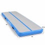 Powertrain 4m x 2m Inflatable Air Track 20cm Thick Gymnastics Exercise Tumbling Mat in Grey Blue with Electric Pump thumbnail 3