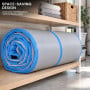 Powertrain 4m x 2m Inflatable Air Track 20cm Thick Gymnastics Exercise Tumbling Mat in Grey Blue with Electric Pump thumbnail 11