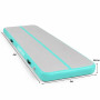 Powertrain 4m x 2m Inflatable Air Track 20cm Thick Gymnastics Exercise Tumbling Mat in Grey Green with Electric Pump thumbnail 3