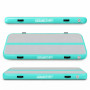 Powertrain 4m x 2m Inflatable Air Track 20cm Thick Gymnastics Exercise Tumbling Mat in Grey Green with Electric Pump thumbnail 16