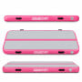 Powertrain 4m x 2m Inflatable Air Track 20cm Thick Gymnastics Exercise Tumbling Mat in Grey Pink with Electric Pump thumbnail 16