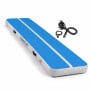 Powertrain 5m x 1m Inflatable Air Track 20cm Thick Gymnastics Exercise Tumbling Mat in Blue White with Electric Pump thumbnail 1