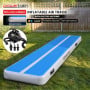 Powertrain 5m x 1m Inflatable Air Track 20cm Thick Gymnastics Exercise Tumbling Mat in Blue White with Electric Pump thumbnail 2