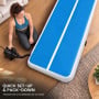 Powertrain 5m x 1m Inflatable Air Track 20cm Thick Gymnastics Exercise Tumbling Mat in Blue White with Electric Pump thumbnail 8