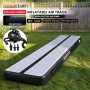 Powertrain 5m x 1m Inflatable Air Track 20cm Thick Gymnastics Exercise Tumbling Mat in Grey Black with Electric Pump thumbnail 2