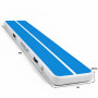 Powertrain 6m x 1m Inflatable Air Track 20cm Thick Gymnastics Exercise Tumbling Mat in Blue White with Electric Pump thumbnail 3