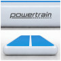 Powertrain 6m x 1m Inflatable Air Track 20cm Thick Gymnastics Exercise Tumbling Mat in Blue White with Electric Pump thumbnail 5