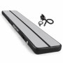 Powertrain 6m x 1m Inflatable Air Track 20cm Thick Gymnastics Exercise Tumbling Mat in Grey Black with Electric Pump thumbnail 1