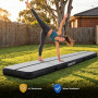 Powertrain 6m x 1m Inflatable Air Track 20cm Thick Gymnastics Exercise Tumbling Mat in Grey Black with Electric Pump thumbnail 9