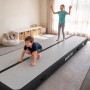 Powertrain 6m x 1m Inflatable Air Track 20cm Thick Gymnastics Exercise Tumbling Mat in Grey Black with Electric Pump thumbnail 12
