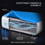 Powertrain 6m x 2m Inflatable Air Track 20cm Thick Gymnastics Exercise Tumbling Mat in Blue White with Electric Pump thumbnail 5