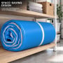 Powertrain 6m x 2m Inflatable Air Track 20cm Thick Gymnastics Exercise Tumbling Mat in Blue White with Electric Pump thumbnail 10