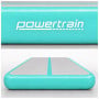 Powertrain 6m x 2m Inflatable Air Track 20cm Thick Gymnastics Exercise Tumbling Mat in Grey Green with Electric Pump thumbnail 5
