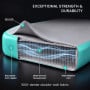 Powertrain 6m x 2m Inflatable Air Track 20cm Thick Gymnastics Exercise Tumbling Mat in Grey Green with Electric Pump thumbnail 6
