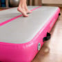 Powertrain 6m x 2m Inflatable Air Track 20cm Thick Gymnastics Exercise Tumbling Mat in Grey Pink with Electric Pump thumbnail 13