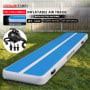 Powertrain 7m x 1m Inflatable Air Track 20cm Thick Gymnastics Exercise Tumbling Mat in Blue White with Electric Pump thumbnail 2