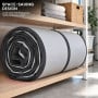 Powertrain 7m x 1m Inflatable Air Track 20cm Thick Gymnastics Exercise Tumbling Mat in Grey Black with Electric Pump thumbnail 12