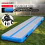Powertrain 7m x 1m Inflatable Air Track 20cm Thick Gymnastics Exercise Tumbling Mat in Grey Blue with Electric Pump thumbnail 2