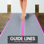 7m Airtrack Tumbling Mat Gymnastics Exercise 20cm Air Track Grey Pink thumbnail 6