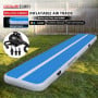 Powertrain 8m x 1m Inflatable Air Track 20cm Thick Gymnastics Exercise Tumbling Mat in Blue White with Electric Pump thumbnail 2