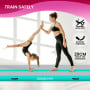 8m Airtrack Tumbling Mat Gymnastics Exercise 20cm Air Track Grey Green thumbnail 4