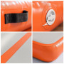 Powertrain 3m x 1m Inflatable Air Track 20cm Thick Gymnastics Exercise Tumbling Mat in Grey Orange with Electric Pump thumbnail 4