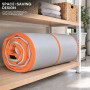 Powertrain 3m x 1m Inflatable Air Track 20cm Thick Gymnastics Exercise Tumbling Mat in Grey Orange with Electric Pump thumbnail 11