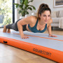 Powertrain 3m x 1m Inflatable Air Track 20cm Thick Gymnastics Exercise Tumbling Mat in Grey Orange with Electric Pump thumbnail 14