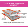 3m x 1m Air Track Inflatable Tumbling Mat Gymnastics - Orange Grey thumbnail 4