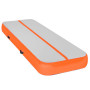 3m x 1m Air Track Inflatable Tumbling Mat Gymnastics - Orange Grey thumbnail 1