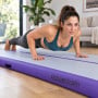 Powertrain 3m x 1m Inflatable Air Track 20cm Thick Gymnastics Exercise Tumbling Mat in Grey Purple with Electric Pump thumbnail 14
