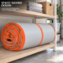 Powertrain 4m x 1m Inflatable Air Track 20cm Thick Gymnastics Exercise Tumbling Mat in Grey Orange with Electric Pump thumbnail 11