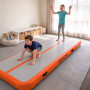 Powertrain 4m x 1m Inflatable Air Track 20cm Thick Gymnastics Exercise Tumbling Mat in Grey Orange with Electric Pump thumbnail 12