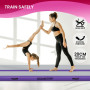 4m x 1m Air Track Inflatable Tumbling Mat Gymnastics - Purple Grey thumbnail 6