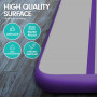 4m x 1m Air Track Inflatable Tumbling Mat Gymnastics - Purple Grey thumbnail 2