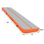 5m x 1m Air Track Inflatable Tumbling Mat Gymnastics - Orange Grey thumbnail 3