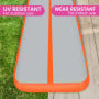 5m x 1m Air Track Inflatable Tumbling Mat Gymnastics - Orange Grey thumbnail 8