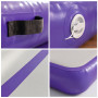 Powertrain 5m x 1m Inflatable Air Track 20cm Thick Gymnastics Exercise Tumbling Mat in Grey Purple with Electric Pump thumbnail 4